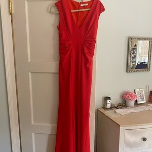 red ball gown